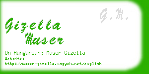 gizella muser business card